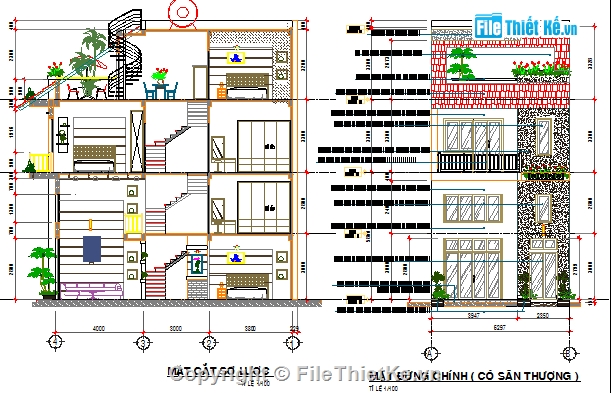 Nhà phố 4 tầng,nhà mặt tiền 6.3m,6.3x13.3m,hồ sơ thiết kế nhà,nhà phố méo,đất méo